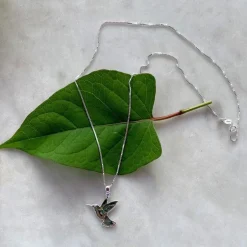 Hot Abalone Hummingbird Necklace Necklaces