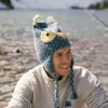 Best Adult Animal Hat Grey Owl Knitwear