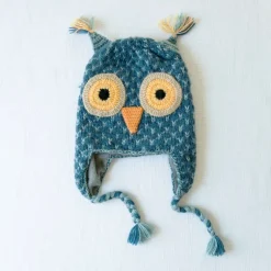 Best Adult Animal Hat Grey Owl Knitwear