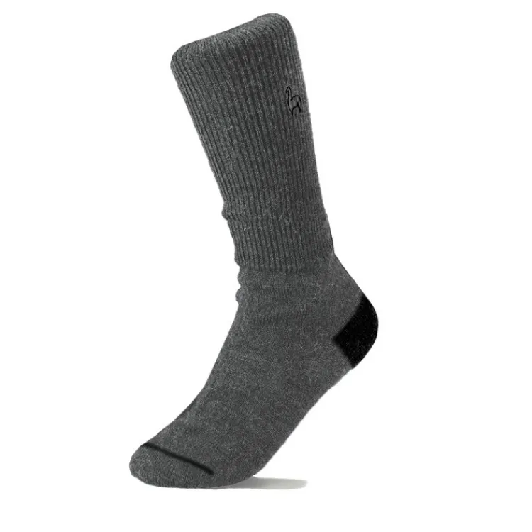 Outlet Alpaca Socks Charcoal Socks