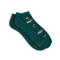 New Ankle Socks that Protect Pollinators Teal Hedgehogs Socks