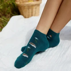 New Ankle Socks that Protect Pollinators Teal Hedgehogs Socks
