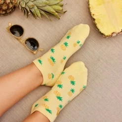 Outlet Ankle Socks that Provide Meals Golden Pineapples Socks