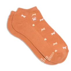 Outlet Ankle Socks that Stop Violence Against Women Butterflies Socks