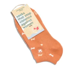 Outlet Ankle Socks that Stop Violence Against Women Butterflies Socks