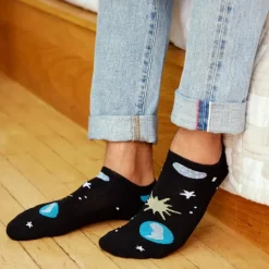 Outlet Ankle Socks That Support Space Exploration Socks
