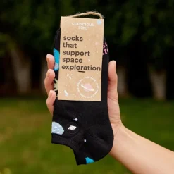 Outlet Ankle Socks That Support Space Exploration Socks