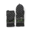 Hot Appalachian Men’s Convertible Mittens Black Knitwear
