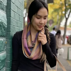 Clearance Bamboo Infinity Scarf – Purple Multi Scarves