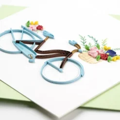 Outlet Bicycle & Flower Basket Quilling Card Frame It!