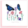 Best Birthday Flowers & Butterflies Quilling Card Special Occasion Cards