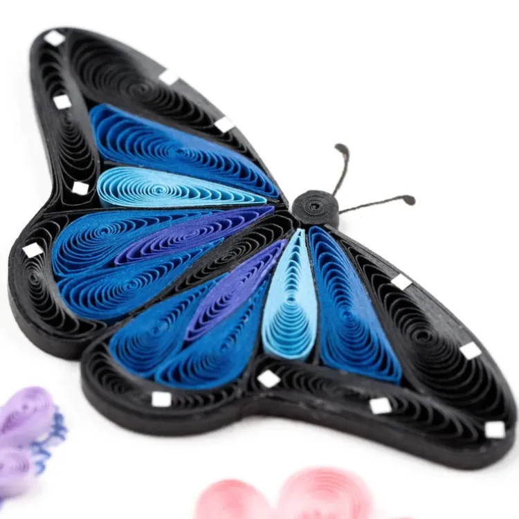 Best Birthday Flowers & Butterflies Quilling Card Special Occasion Cards
