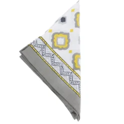 Clearance Block Print Napkins Set/4 – Mosambi Window Linens