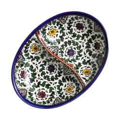 Clearance Blue Floral Divided Ceramic Dish Tabletop | Chef Accessories