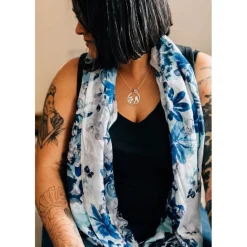 Best Blue Flowers Scarf Scarves