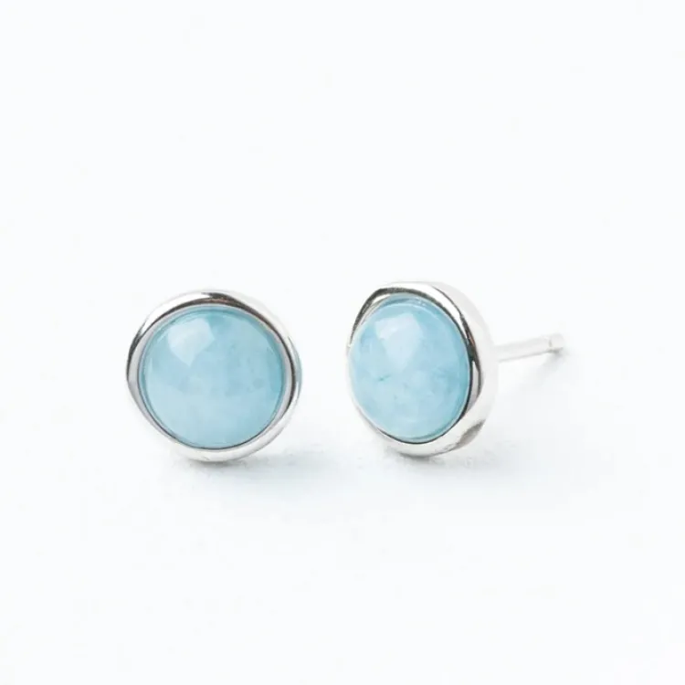 Discount Breathe Aquamarine Studs Fight Trafficking | Earrings