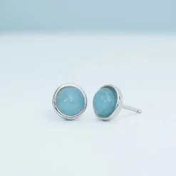 Discount Breathe Aquamarine Studs Fight Trafficking | Earrings