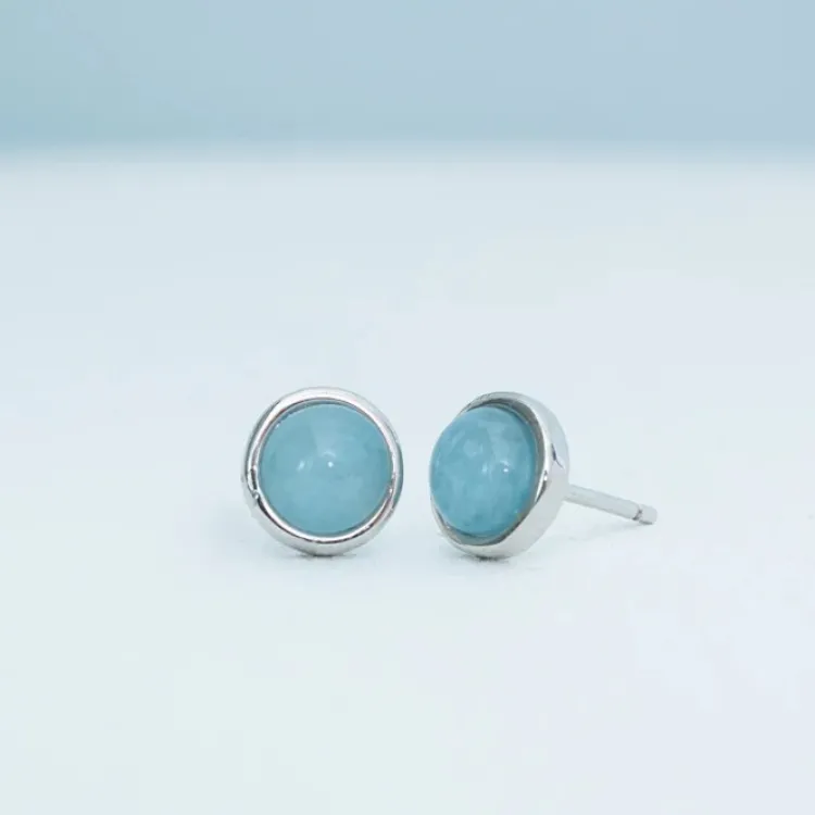 Discount Breathe Aquamarine Studs Fight Trafficking | Earrings