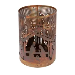 New Bright Nativity Iron Lantern Candles | Lanterns & Night Lights