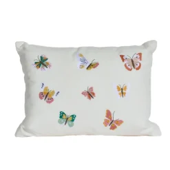 Clearance Butterflies Embroidered Pillow 12″ x 16″ Pillows