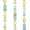 Online Capiz Shell Strand – Aqua Yellow Capiz Wind Chimes
