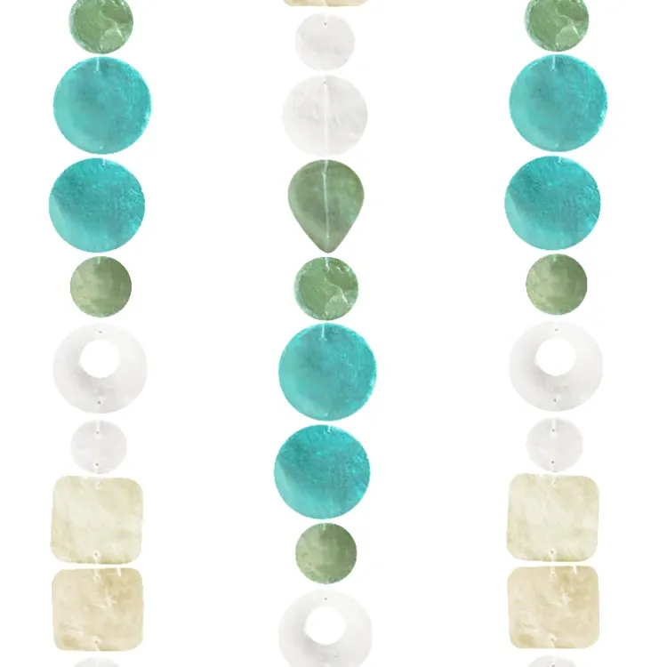 Fashion Capiz Shell Strand – Spring Meadow Capiz Wind Chimes