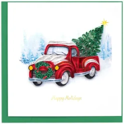 Sale Christmas Truck Quilling Card Christmas Cards