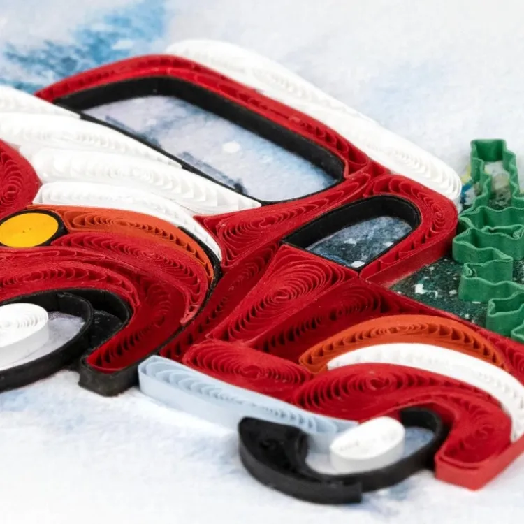 Sale Christmas Truck Quilling Card Christmas Cards