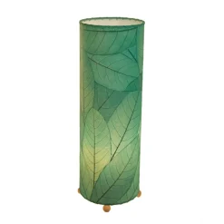 Outlet Cocoa Leaf Cylinder Leaf Lamp 24″ – Sea Blue Leaf Lamps