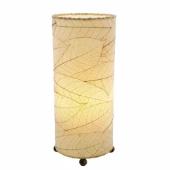 Hot Cocoa Leaf Cylinder Leaf Lamp – Natural – preorder for est. ship 7/2025 Leaf Lamps