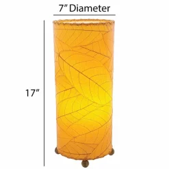 Discount Cocoa Leaf Cylinder Leaf Lamp – Orange Leaf Lamps