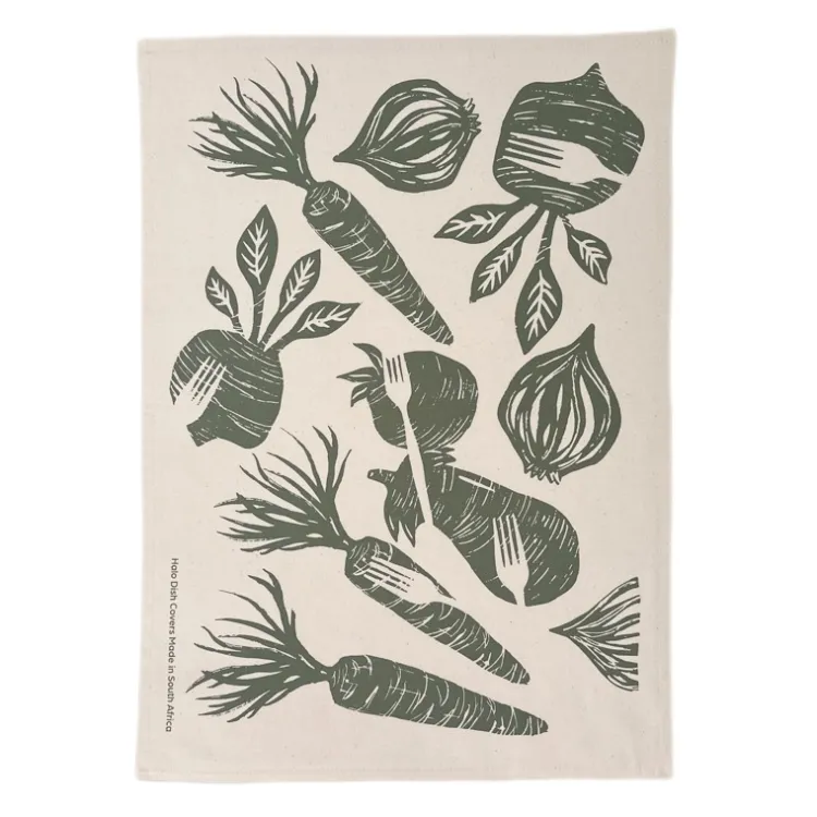 Fashion Cotton Tea Towel Farm to Table Olive Linens | Bread Warmer Baskets