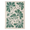 Sale Cotton Tea Towel Retroblooms Bottle Green Linens | Bread Warmer Baskets