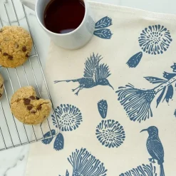 Clearance Cotton Tea Towel Sunbird Steel Blue Chef Accessories | Linens