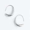 Fashion Crescent Moon Thread Drop Earrings Silver Fight Trafficking | Earrings