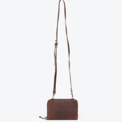 Clearance Crossbody Wallet Brown Leather Bags