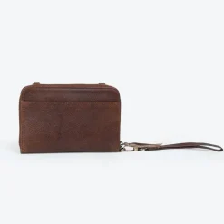 Clearance Crossbody Wallet Brown Leather Bags
