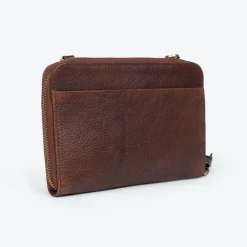 Clearance Crossbody Wallet Brown Leather Bags