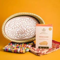 New Curly Fern Bread Warmer Basket Gift Set Tabletop | Bread Warmer Baskets
