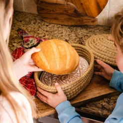 Hot Curly Fern Bread Warmer Basket with Lid Tabletop | Bread Warmer Baskets