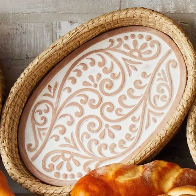 Sale Curly Fern Bread Warmer Basket Tabletop | Chef Accessories