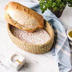 Sale Curly Fern Bread Warmer Basket Tabletop | Chef Accessories
