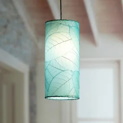 New Cylinder Pendant Leaf Lamp – Blue – preorder for est. ship 8/2025 Leaf Lamps