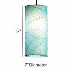 New Cylinder Pendant Leaf Lamp – Blue – preorder for est. ship 8/2025 Leaf Lamps
