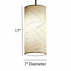 Best Cylinder Pendant Leaf Lamp – Natural Leaf Lamps