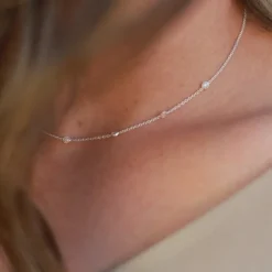 Clearance Delicate Pearl Sterling Necklace Necklaces