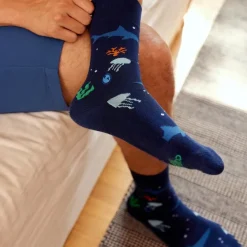 Discount Discovery Socks That Protect Our Planet – Navy Ocean Socks