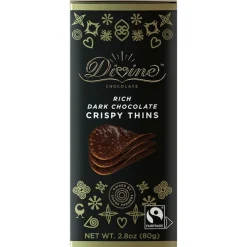 Outlet Divine Dark Chocolate Crispy Thins Food