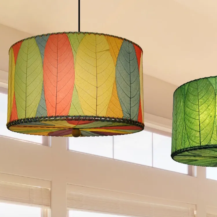 Discount Drum Pendant 24” Leaf Lamp – Multi – preorder for est. ship 6/2025 Leaf Lamps