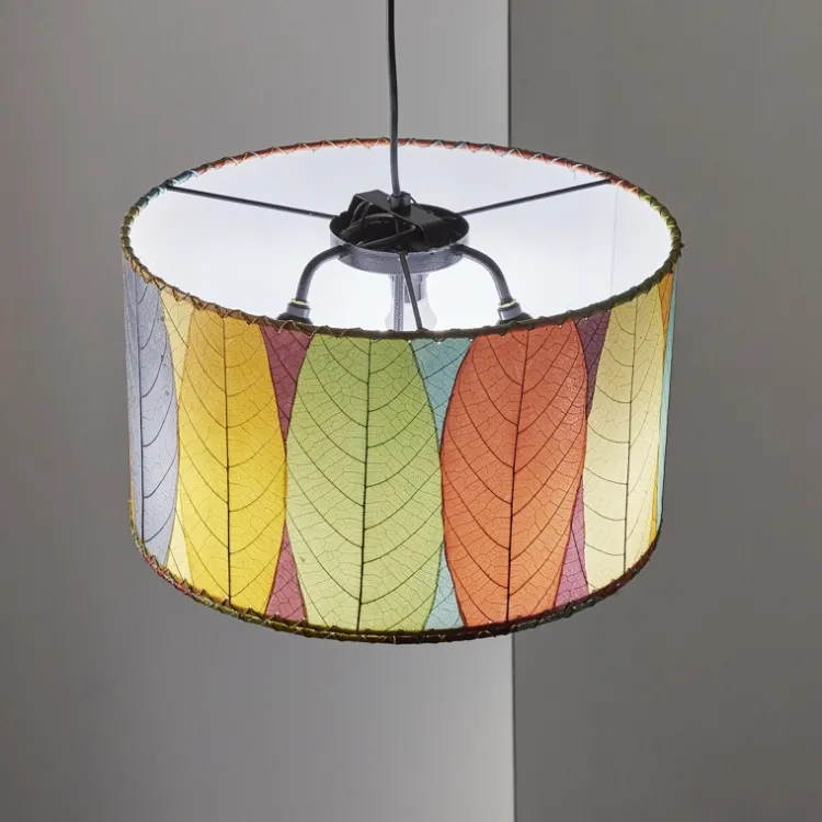 Clearance Drum Pendant 18” Leaf Lamp – Multi Leaf Lamps